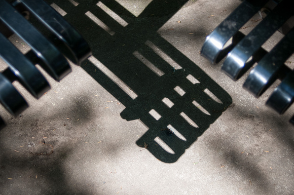Picnic Table Bench Shadow
