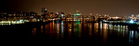 Portland from the Ross Island Bridge at Midnight