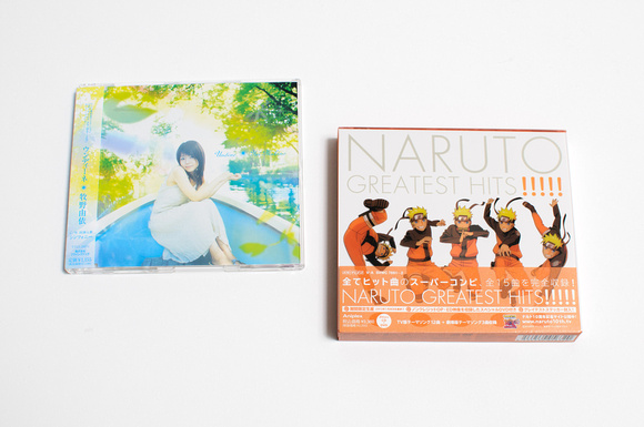 Aria and Naruto Music CDs