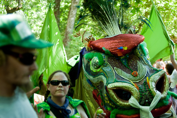 Dragon in the Lime Green Parade