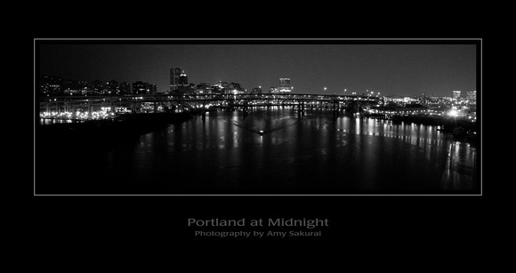 Portland at Midnight Poster