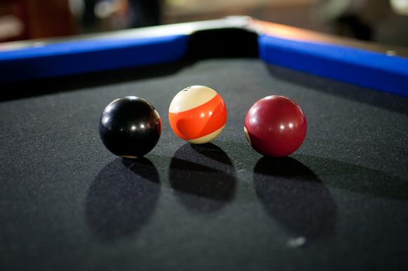 Billiard Balls on SMYRC's Pool Table