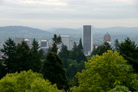 View of Portland from the Japanese Garden