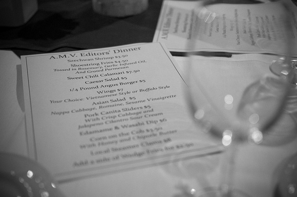 Kumoricon Anime Music Video Editors' Dinner