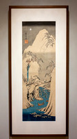 Mountain Gorge in Winter by Hiroshige