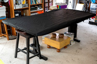 Black Felt Table Cover from SewXcited