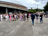 ONCEs Dancing in the Tacoma Dome Plaza