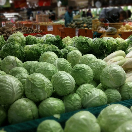 Cabbages at H Mart