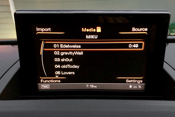 Audi Q3 Entertainment Display