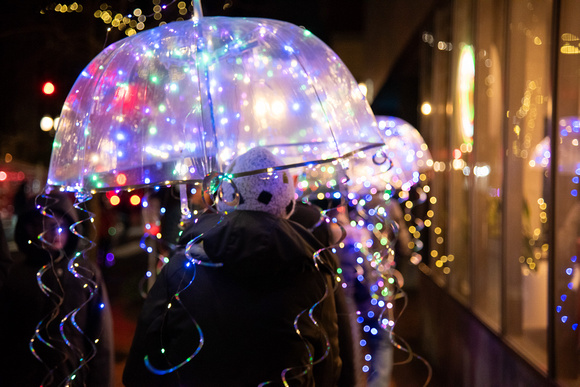 Illuminated Umbrellas