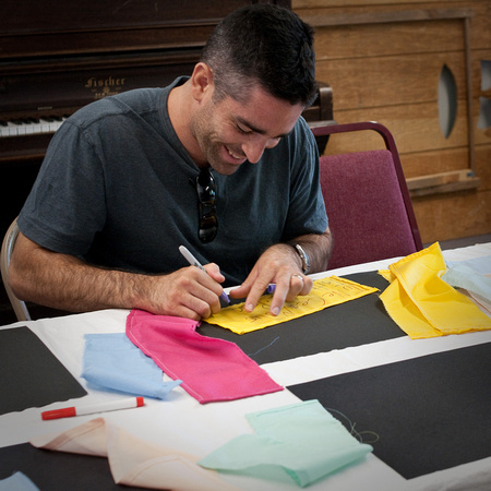 Making Prayer Flags