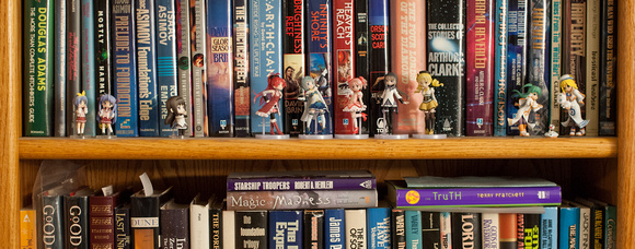 SF Books and Anime Mini-figurines