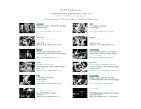 Calendar Page: Photography by Amy Sakurai