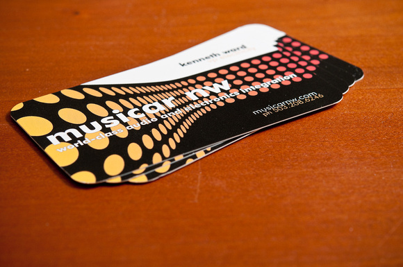 Musicar NW Business Cards