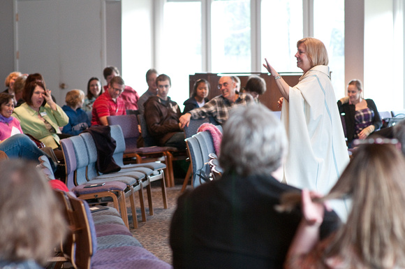 During Worship Service