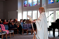 During Worship Service
