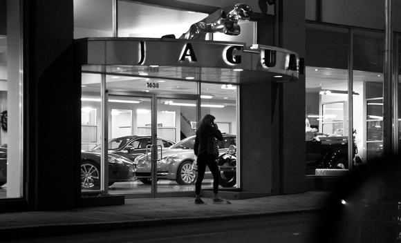At the Jaguar Dealership