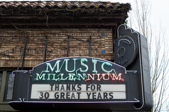 Old Music Millennium Sign