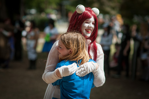 Cosplayers at the Glomp Circle