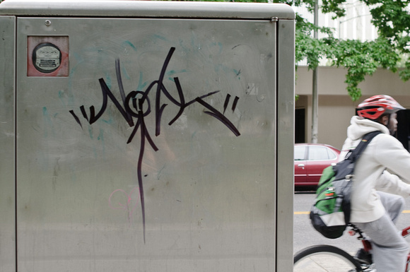 Grafitti and Cyclist